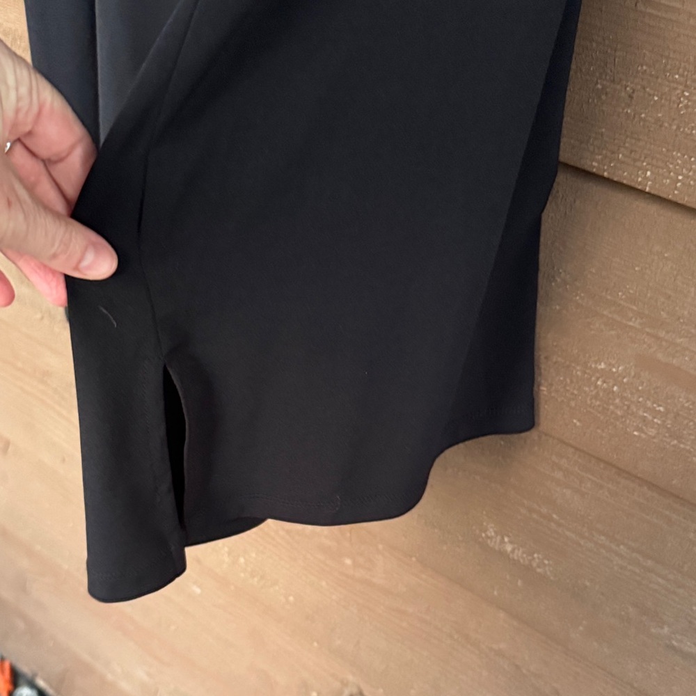 Susan Graver Black Blouse with Gold Button Details - Picture 5 of 7
